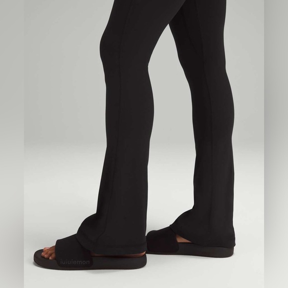 Lululemon•Align Zip-Front Bodysuit 32"•Nulu Zip Flare Jumpsuit•Black•FLAWLESS•6 - Picture 4 of 13